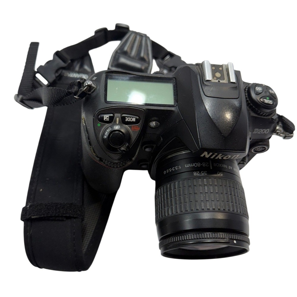 Nikon D200 Digital SLR Camera with AF Nikkor 28-80mm Lens Black DSLR